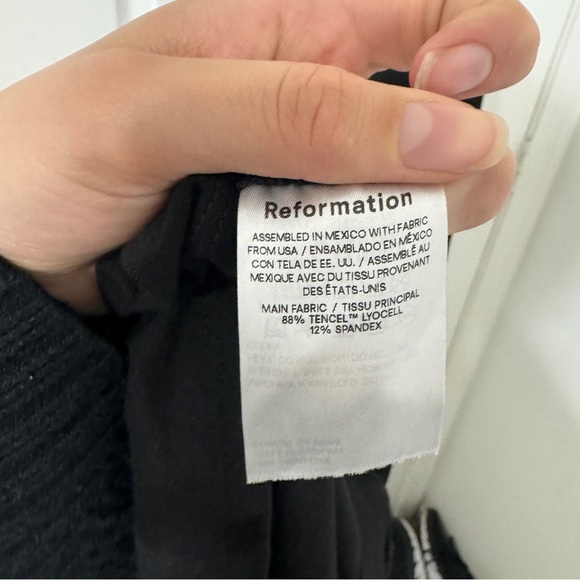 REFORMATION Harlyn Knit Dress black Size S - Picture 7 of 10